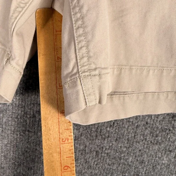 Polo Ralph Lauren Mens Large Tan Khaki Elastic Waist Pull On Twill Shorts - Picture 3 of 8